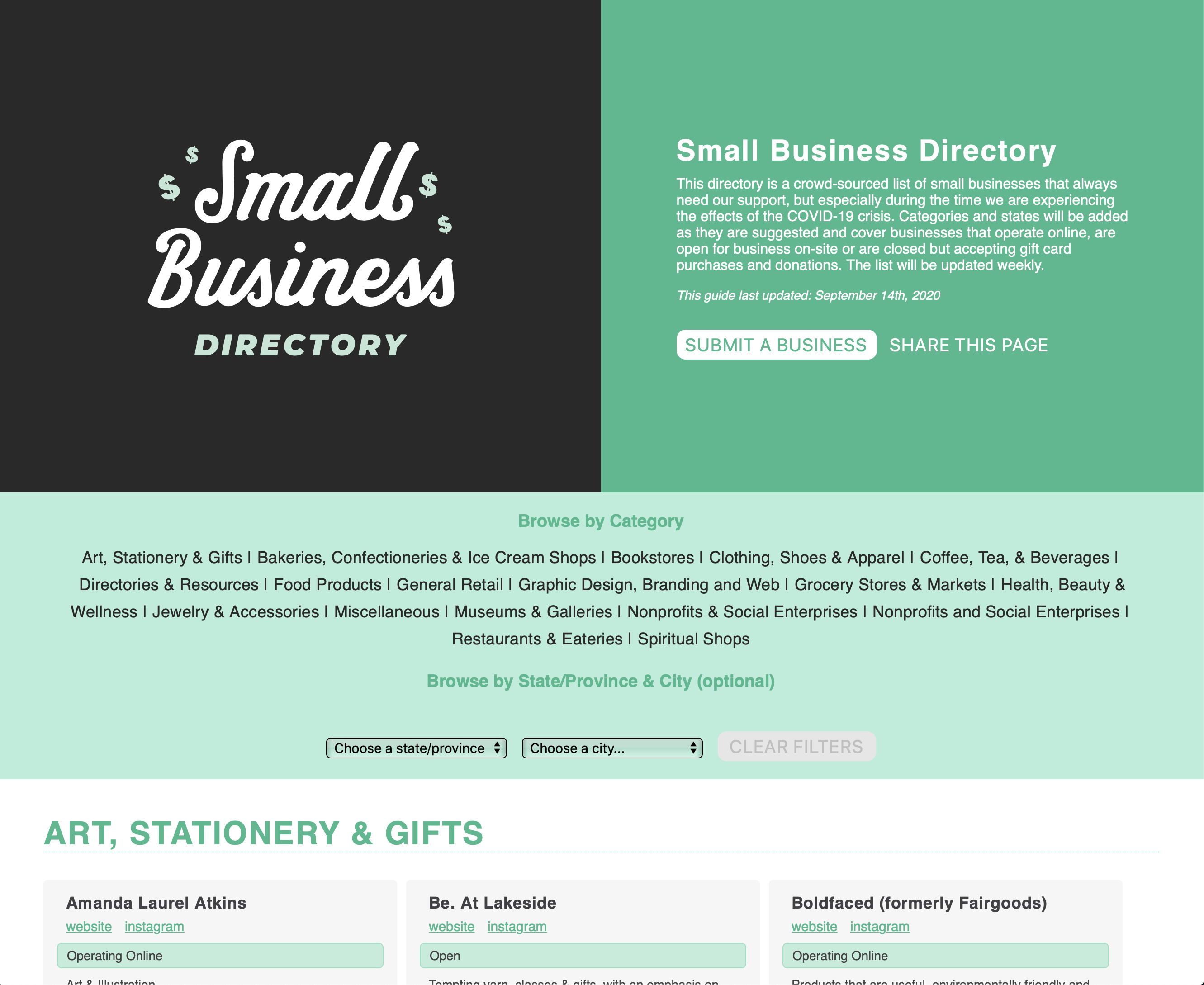 Small Business Directory